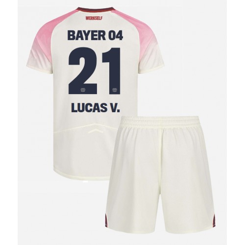 Bayer Leverkusen Lucas Vazquez #21 Venkovní dres komplet pro Děti 2025-26 Krátkým Rukávem (+ Krátké kalhoty) Bayer Leverkusen Lucas Vazquez #21 Venkovní dres komplet pro Děti 2025-26 Krátkým Rukávem (+ Krátké kalhoty)