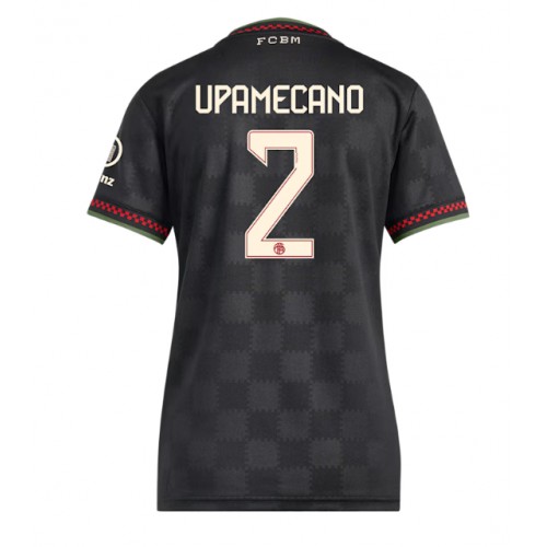 Bayern Munich Dayot Upamecano #2 Alternativní Dres pro Dámy 2025-26 Krátkým Rukávem Bayern Munich Dayot Upamecano #2 Alternativní Dres pro Dámy 2025-26 Krátkým Rukávem