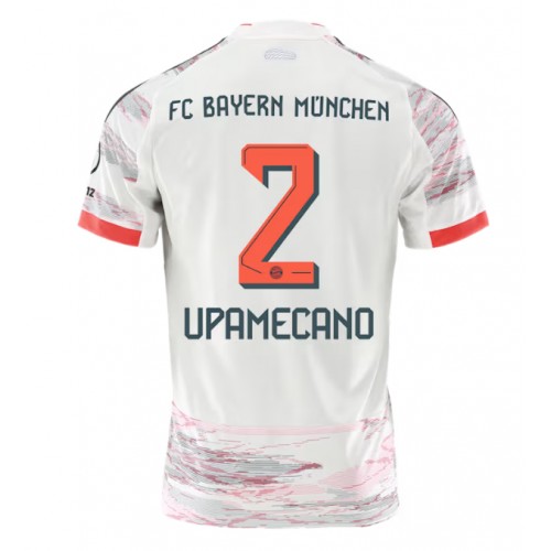 Bayern Munich Dayot Upamecano #2 Venkovní Dres 2025-26 Krátkým Rukávem Bayern Munich Dayot Upamecano #2 Venkovní Dres 2025-26 Krátkým Rukávem
