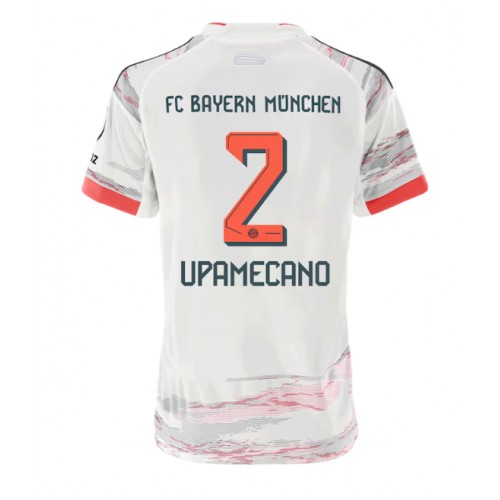Bayern Munich Dayot Upamecano #2 Venkovní Dres pro Dámy 2025-26 Krátkým Rukávem Bayern Munich Dayot Upamecano #2 Venkovní Dres pro Dámy 2025-26 Krátkým Rukávem