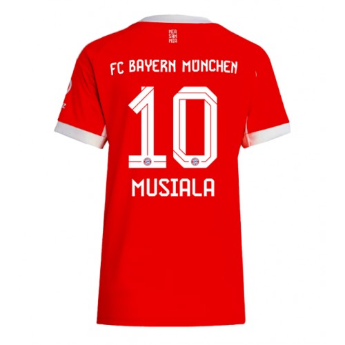 Bayern Munich Jamal Musiala #10 Domácí Dres pro Dámy 2025-26 Krátkým Rukávem Bayern Munich Jamal Musiala #10 Domácí Dres pro Dámy 2025-26 Krátkým Rukávem