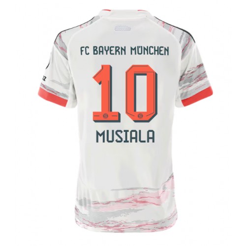 Bayern Munich Jamal Musiala #10 Venkovní Dres pro Dámy 2025-26 Krátkým Rukávem Bayern Munich Jamal Musiala #10 Venkovní Dres pro Dámy 2025-26 Krátkým Rukávem
