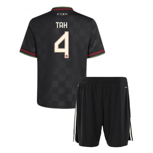 Bayern Munich Jonathan Tah #4 Alternativní dres komplet pro Děti 2025-26 Krátkým Rukávem (+ Krátké kalhoty)