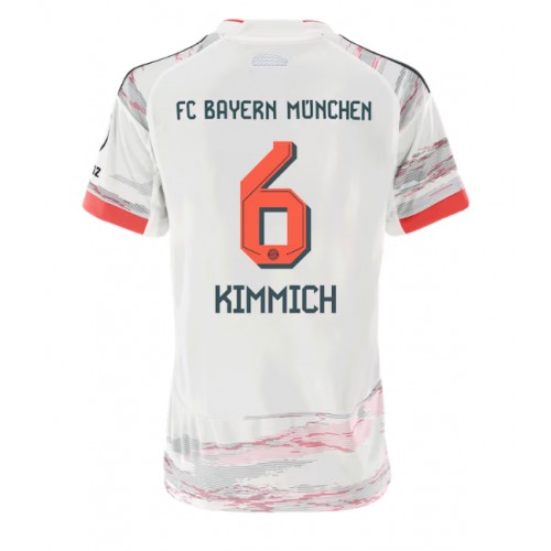 Bayern Munich Joshua Kimmich #6 Venkovní Dres pro Dámy 2025-26 Krátkým Rukávem Bayern Munich Joshua Kimmich #6 Venkovní Dres pro Dámy 2025-26 Krátkým Rukávem