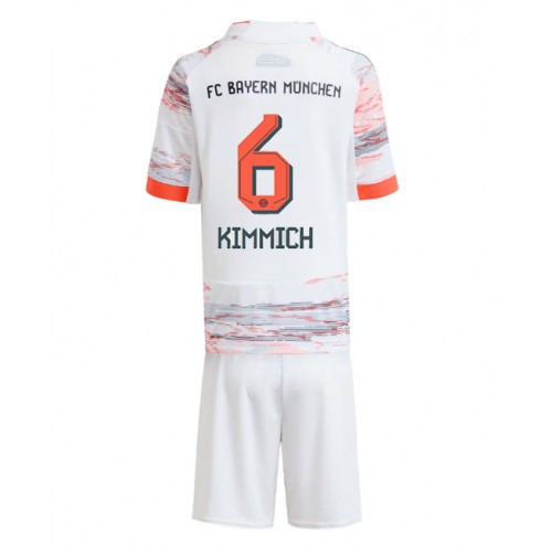 Bayern Munich Joshua Kimmich #6 Venkovní dres komplet pro Děti 2025-26 Krátkým Rukávem (+ Krátké kalhoty)