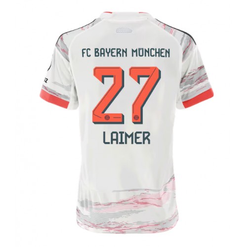 Bayern Munich Konrad Laimer #27 Venkovní Dres pro Dámy 2025-26 Krátkým Rukávem Bayern Munich Konrad Laimer #27 Venkovní Dres pro Dámy 2025-26 Krátkým Rukávem