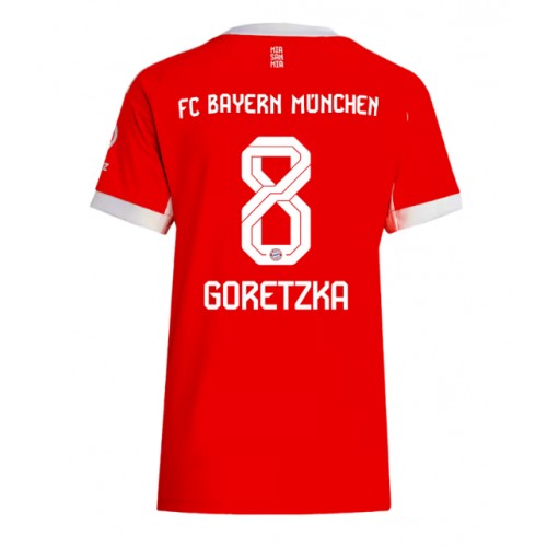 Bayern Munich Leon Goretzka #8 Domácí Dres pro Dámy 2025-26 Krátkým Rukávem Bayern Munich Leon Goretzka #8 Domácí Dres pro Dámy 2025-26 Krátkým Rukávem