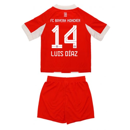 Bayern Munich Luis Diaz #14 Domácí dres komplet pro Děti 2025-26 Krátkým Rukávem (+ Krátké kalhoty) Bayern Munich Luis Diaz #14 Domácí dres komplet pro Děti 2025-26 Krátkým Rukávem (+ Krátké kalhoty)