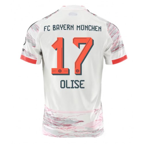 Bayern Munich Michael Olise #17 Venkovní Dres 2025-26 Krátkým Rukávem Bayern Munich Michael Olise #17 Venkovní Dres 2025-26 Krátkým Rukávem