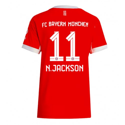 Bayern Munich Nicolas Jackson #11 Domácí Dres pro Dámy 2025-26 Krátkým Rukávem Bayern Munich Nicolas Jackson #11 Domácí Dres pro Dámy 2025-26 Krátkým Rukávem