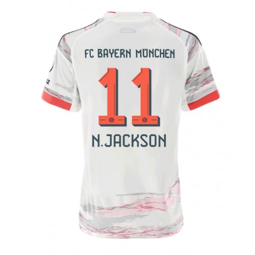 Bayern Munich Nicolas Jackson #11 Venkovní Dres pro Dámy 2025-26 Krátkým Rukávem Bayern Munich Nicolas Jackson #11 Venkovní Dres pro Dámy 2025-26 Krátkým Rukávem