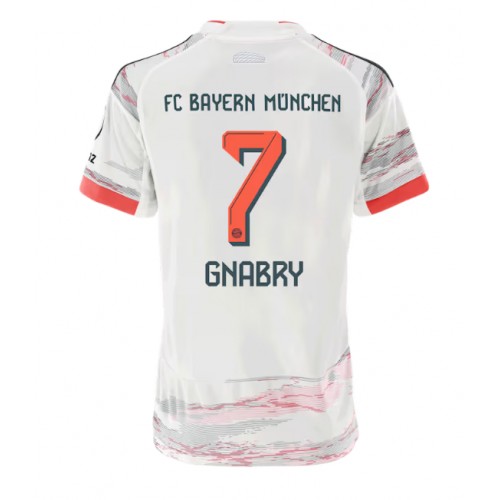 Bayern Munich Serge Gnabry #7 Venkovní Dres pro Dámy 2025-26 Krátkým Rukávem Bayern Munich Serge Gnabry #7 Venkovní Dres pro Dámy 2025-26 Krátkým Rukávem