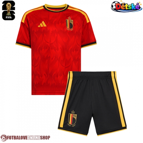 Belgie Axel Witsel #6 Domácí dres komplet pro Děti MS 2026 Krátkým Rukávem (+ Krátké kalhoty)