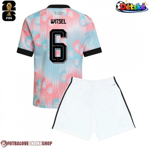 Belgie Axel Witsel #6 Venkovní dres komplet pro Děti MS 2026 Krátkým Rukávem (+ Krátké kalhoty)