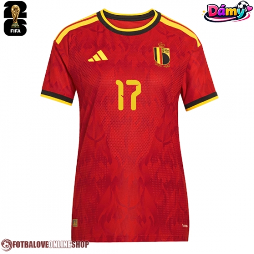 Belgie Charles De Ketelaere #17 Domácí Dres pro Dámy MS 2026 Krátkým Rukávem