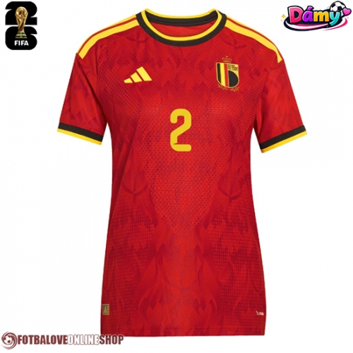 Belgie Diego Moreira #19 Domácí Dres pro Dámy MS 2026 Krátkým Rukávem