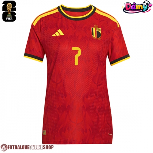 Belgie Kevin De Bruyne #7 Domácí Dres pro Dámy MS 2026 Krátkým Rukávem