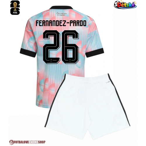 Belgie Matias Fernandez-Pardo #26 Venkovní dres komplet pro Děti MS 2026 Krátkým Rukávem (+ Krátké kalhoty)