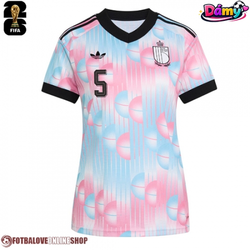 Belgie Maxim De Cuyper #5 Venkovní Dres pro Dámy MS 2026 Krátkým Rukávem