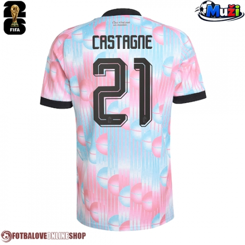 Belgie Timothy Castagne #21 Venkovní Dres MS 2026 Krátkým Rukávem