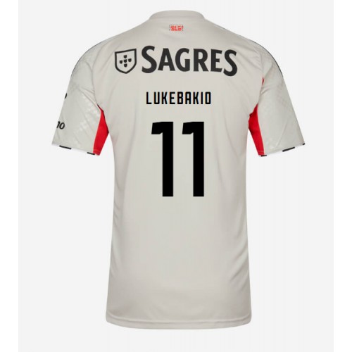 Benfica Dodi Lukebakio #11 Venkovní Dres 2025-26 Krátkým Rukávem Benfica Dodi Lukebakio #11 Venkovní Dres 2025-26 Krátkým Rukávem
