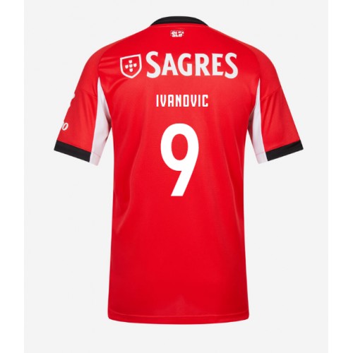Benfica Franjo Ivanovic #9 Domácí Dres 2025-26 Krátkým Rukávem Benfica Franjo Ivanovic #9 Domácí Dres 2025-26 Krátkým Rukávem