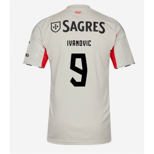 Benfica Franjo Ivanovic #9 Venkovní Dres 2025-26 Krátkým Rukávem Benfica Franjo Ivanovic #9 Venkovní Dres 2025-26 Krátkým Rukávem