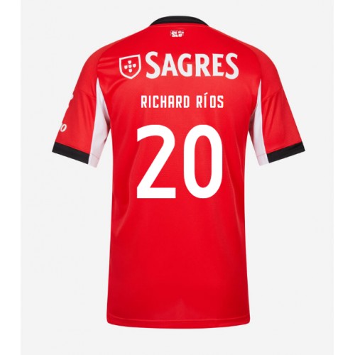 Benfica Richard Rios #20 Domácí Dres 2025-26 Krátkým Rukávem Benfica Richard Rios #20 Domácí Dres 2025-26 Krátkým Rukávem