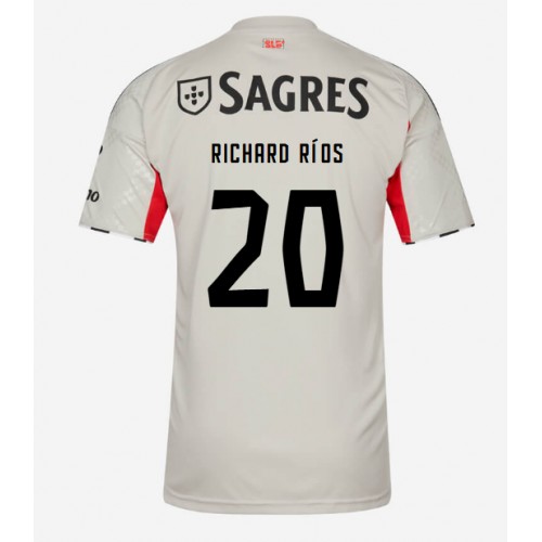 Benfica Richard Rios #20 Venkovní Dres 2025-26 Krátkým Rukávem Benfica Richard Rios #20 Venkovní Dres 2025-26 Krátkým Rukávem