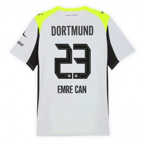 Borussia Dortmund Emre Can #23 Venkovní Dres 2025-26 Krátkým Rukávem Borussia Dortmund Emre Can #23 Venkovní Dres 2025-26 Krátkým Rukávem