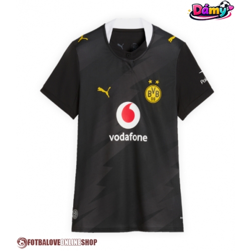 Borussia Dortmund Ethan Nwaneri #18 Venkovní Dres pro Dámy 2026-27 Krátkým Rukávem