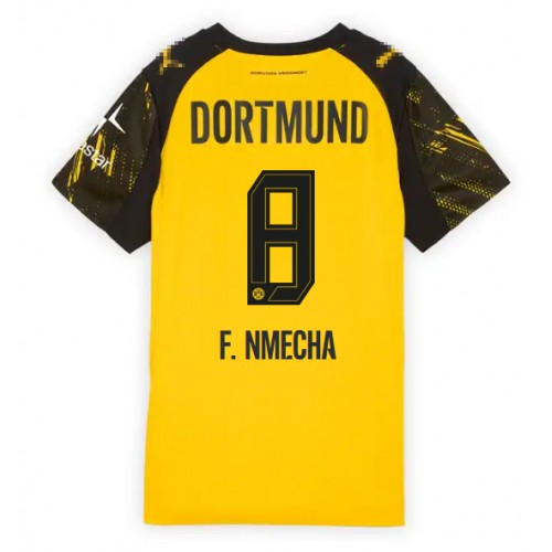 Borussia Dortmund Felix Nmecha #8 Domácí Dres pro Dámy 2025-26 Krátkým Rukávem Borussia Dortmund Felix Nmecha #8 Domácí Dres pro Dámy 2025-26 Krátkým Rukávem