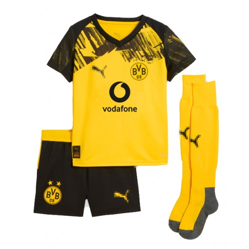 Borussia Dortmund Jobe Bellingham #7 Domácí dres komplet pro Děti 2025-26 Krátkým Rukávem (+ Krátké kalhoty) Borussia Dortmund Jobe Bellingham #7 Domácí dres komplet pro Děti 2025-26 Krátkým Rukávem (+ Krátké kalhoty)