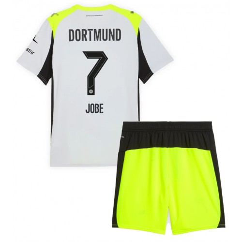 Borussia Dortmund Jobe Bellingham #7 Venkovní dres komplet pro Děti 2025-26 Krátkým Rukávem (+ Krátké kalhoty) Borussia Dortmund Jobe Bellingham #7 Venkovní dres komplet pro Děti 2025-26 Krátkým Rukávem (+ Krátké kalhoty)