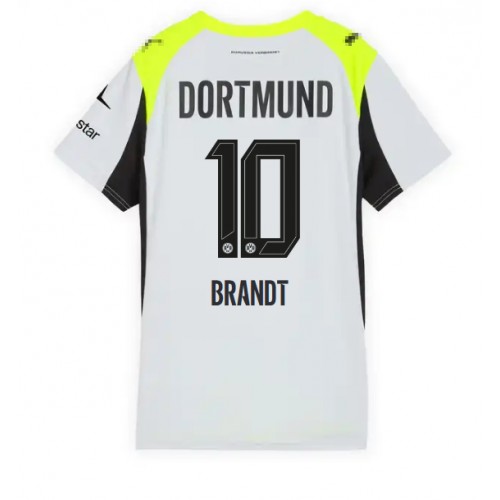 Borussia Dortmund Julian Brandt #10 Venkovní Dres pro Dámy 2025-26 Krátkým Rukávem Borussia Dortmund Julian Brandt #10 Venkovní Dres pro Dámy 2025-26 Krátkým Rukávem