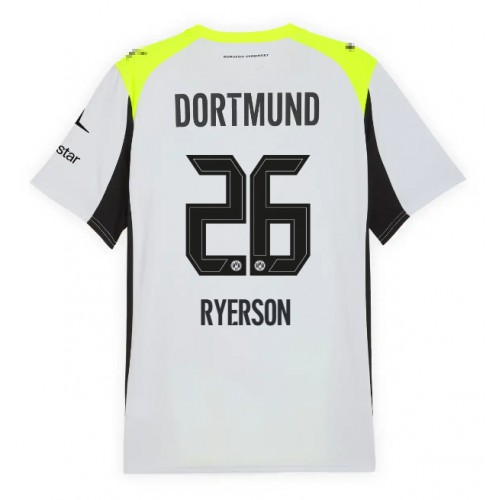 Borussia Dortmund Julian Ryerson #26 Venkovní Dres 2025-26 Krátkým Rukávem Borussia Dortmund Julian Ryerson #26 Venkovní Dres 2025-26 Krátkým Rukávem