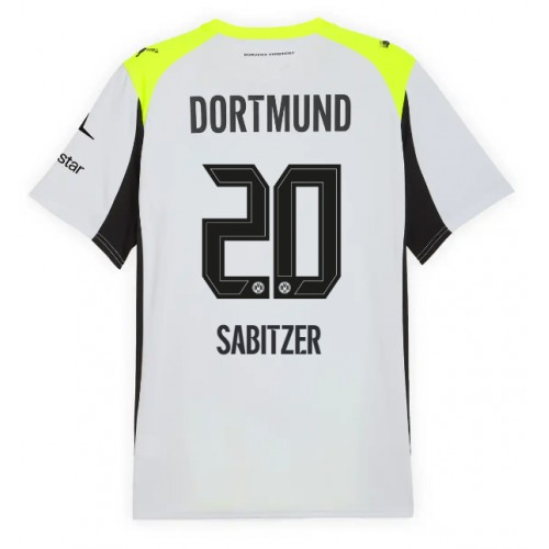 Borussia Dortmund Marcel Sabitzer #20 Venkovní Dres 2025-26 Krátkým Rukávem Borussia Dortmund Marcel Sabitzer #20 Venkovní Dres 2025-26 Krátkým Rukávem