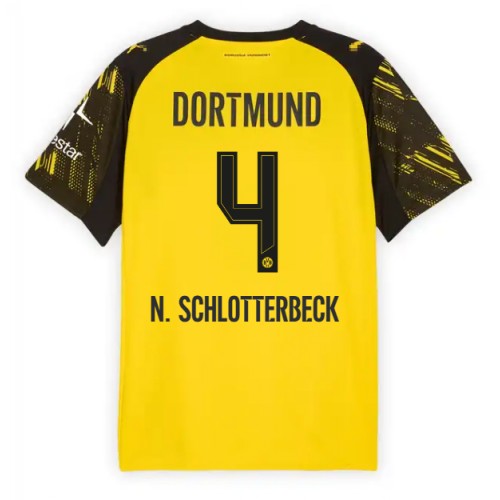 Borussia Dortmund Nico Schlotterbeck #4 Domácí Dres 2025-26 Krátkým Rukávem Borussia Dortmund Nico Schlotterbeck #4 Domácí Dres 2025-26 Krátkým Rukávem