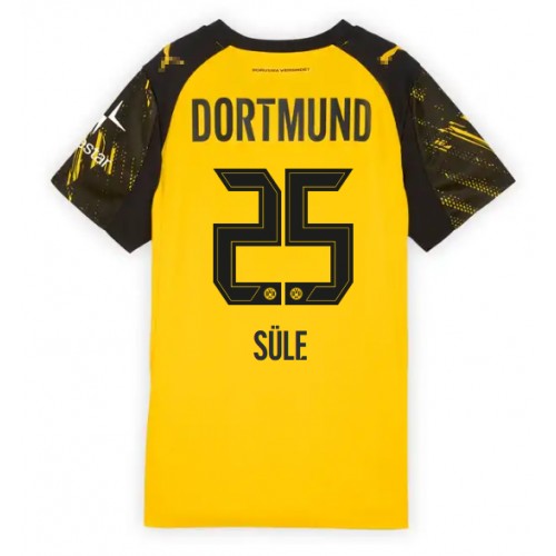 Borussia Dortmund Niklas Sule #25 Domácí Dres pro Dámy 2025-26 Krátkým Rukávem Borussia Dortmund Niklas Sule #25 Domácí Dres pro Dámy 2025-26 Krátkým Rukávem