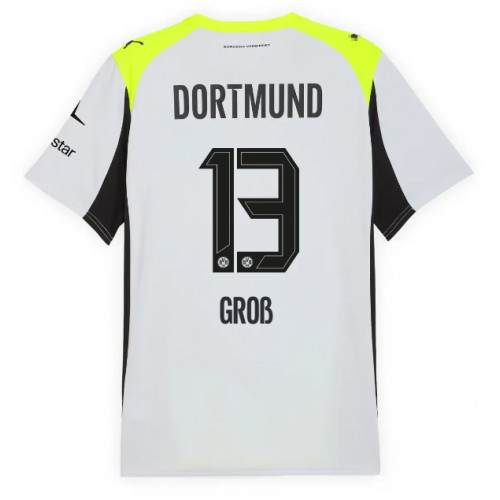 Borussia Dortmund Pascal Gross #13 Venkovní Dres 2025-26 Krátkým Rukávem Borussia Dortmund Pascal Gross #13 Venkovní Dres 2025-26 Krátkým Rukávem