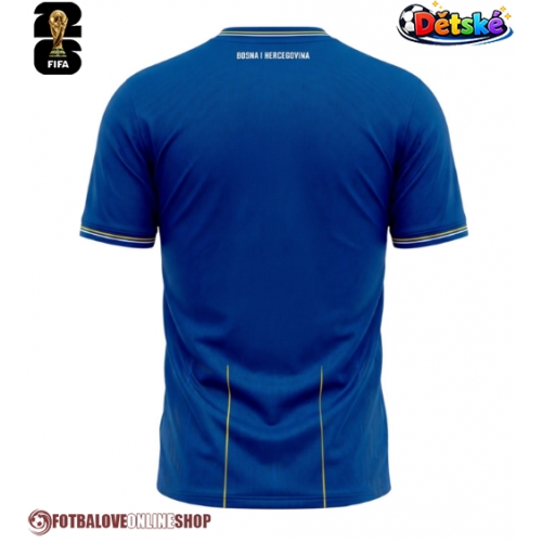 Bosna a Hercegovina Domácí dres komplet pro Děti MS 2026 Krátkým Rukávem (+ Krátké kalhoty)