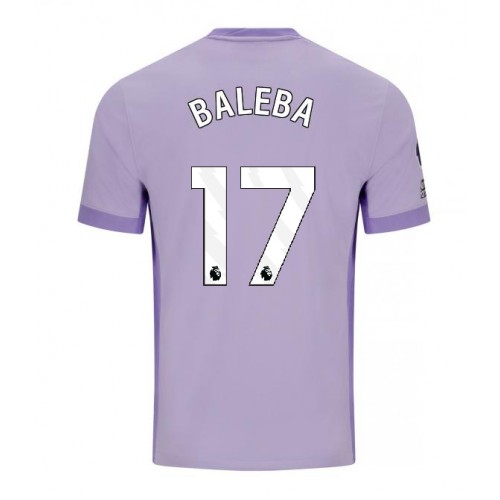 Brighton Carlos Baleba #17 Venkovní Dres 2025-26 Krátkým Rukávem Brighton Carlos Baleba #17 Venkovní Dres 2025-26 Krátkým Rukávem