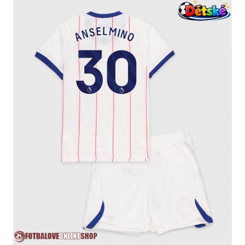Chelsea Aaron Anselmino #30 Alternativní dres komplet pro Děti 2026-27 Krátkým Rukávem (+ Krátké kalhoty)
