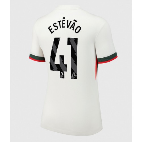 Chelsea Estevao Willian #41 Venkovní Dres pro Dámy 2025-26 Krátkým Rukávem Chelsea Estevao Willian #41 Venkovní Dres pro Dámy 2025-26 Krátkým Rukávem