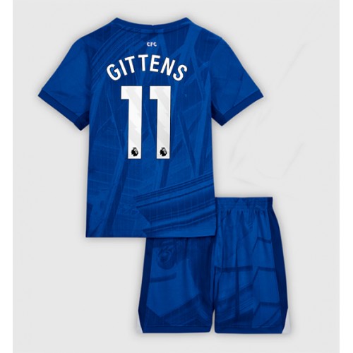 Chelsea Jamie Gittens #11 Domácí dres komplet pro Děti 2025-26 Krátkým Rukávem (+ Krátké kalhoty)