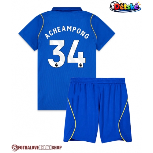 Chelsea Josh Acheampong #34 Domácí dres komplet pro Děti 2026-27 Krátkým Rukávem (+ Krátké kalhoty)