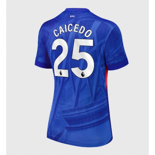 Chelsea Moises Caicedo #25 Domácí Dres pro Dámy 2025-26 Krátkým Rukávem Chelsea Moises Caicedo #25 Domácí Dres pro Dámy 2025-26 Krátkým Rukávem