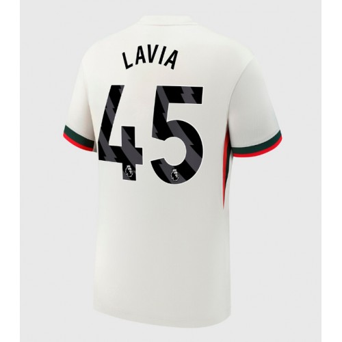 Chelsea Romeo Lavia #45 Venkovní Dres 2025-26 Krátkým Rukávem Chelsea Romeo Lavia #45 Venkovní Dres 2025-26 Krátkým Rukávem