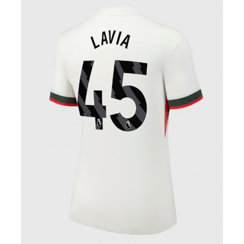 Chelsea Romeo Lavia #45 Venkovní Dres pro Dámy 2025-26 Krátkým Rukávem Chelsea Romeo Lavia #45 Venkovní Dres pro Dámy 2025-26 Krátkým Rukávem