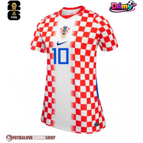Chorvatsko Luka Modric #10 Domácí Dres pro Dámy MS 2026 Krátkým Rukávem